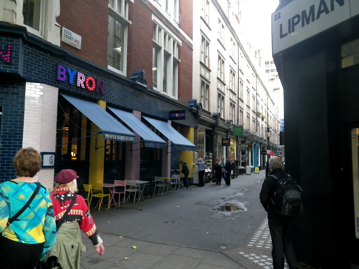 Part of Cecil Court, London, North side