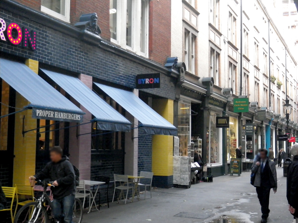 Part of Cecil Court, London, North side