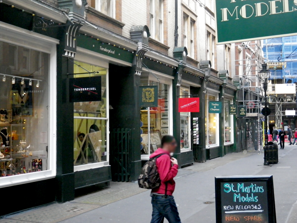 Part of Cecil Court, London, North side