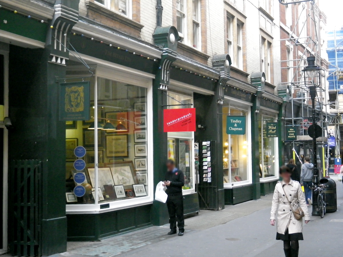 Part of Cecil Court, London, North side