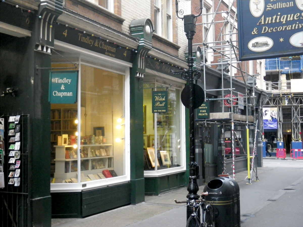 Part of Cecil Court, London, North side