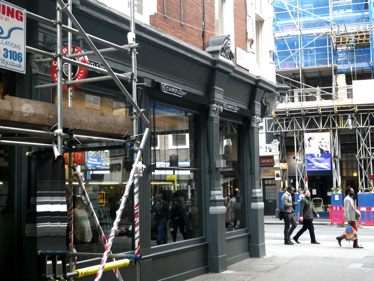 Part of Cecil Court, London, North side