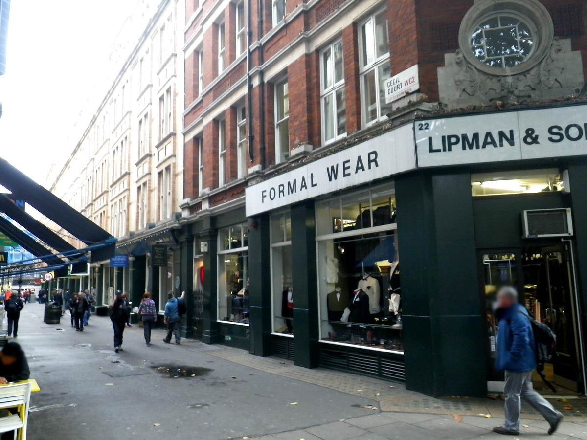 Part of Cecil Court, London, South side