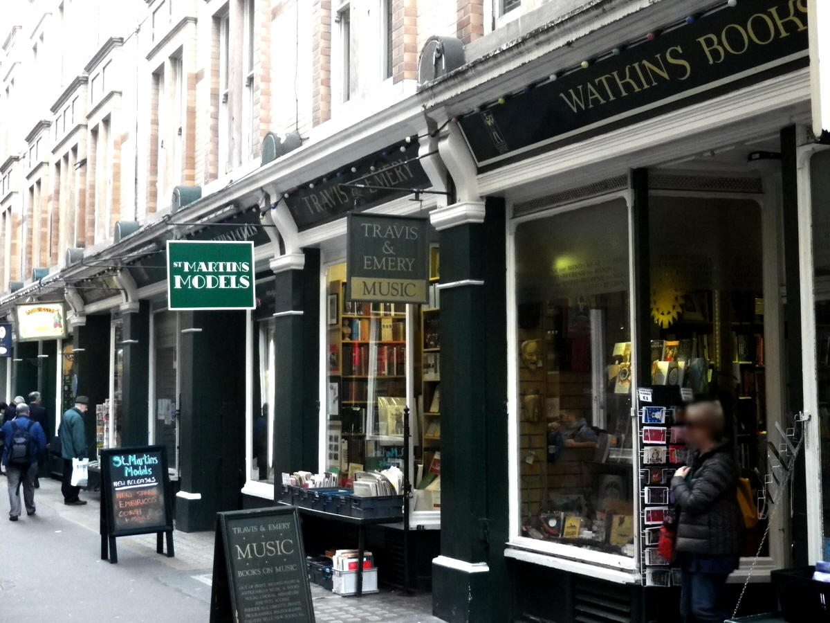 Part of Cecil Court, London, South side