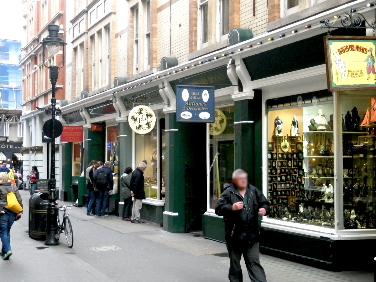 Part of Cecil Court, London, South side